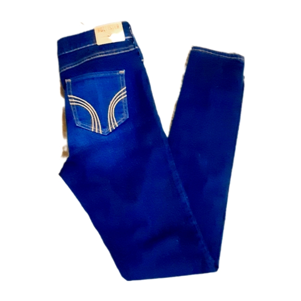 HOLLISTER JEANS DENIM DARK WASH 5R 27/31 SKINNY 5 POCKET ALMOST NEW